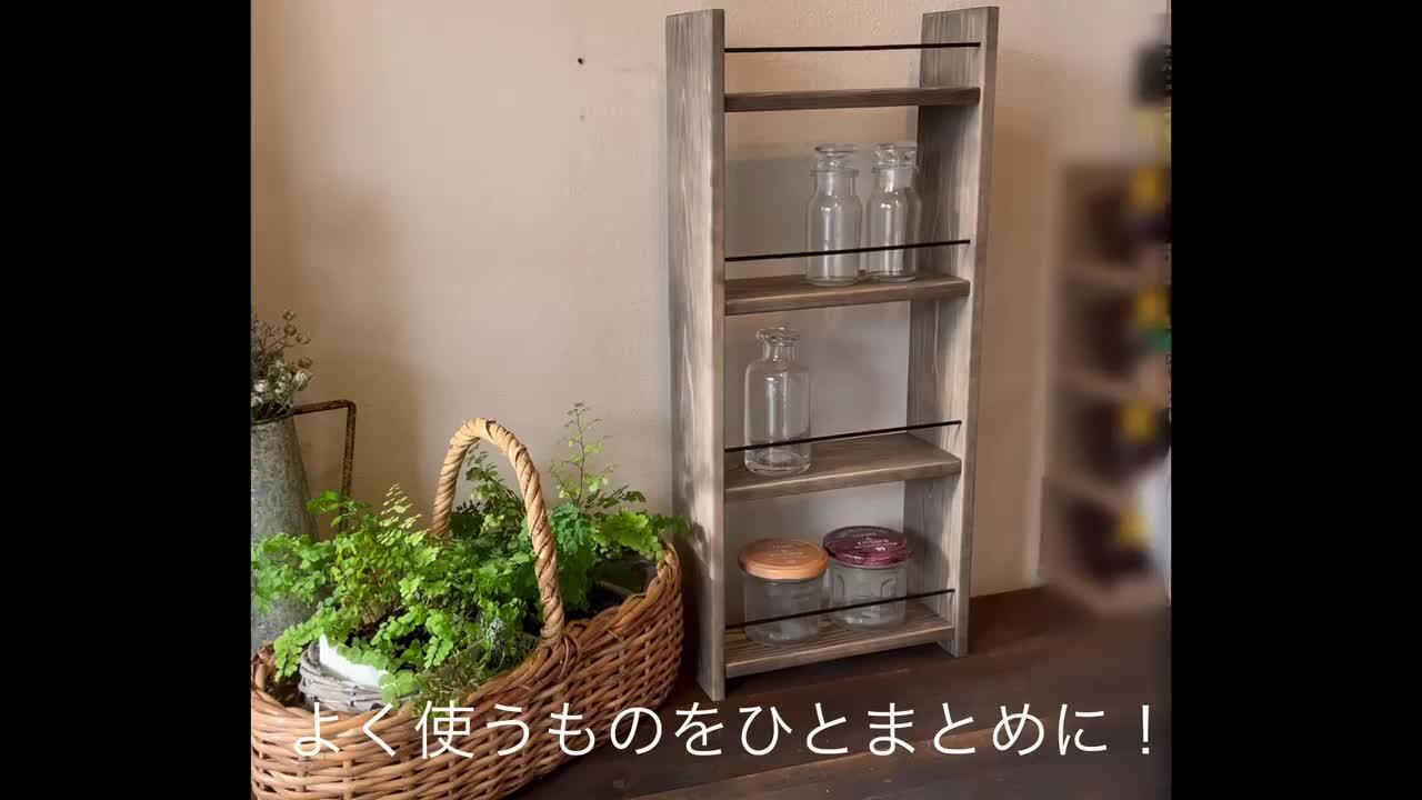み*ん様 ミニチュア　スパイスラック　棚　アンティーク　据え置きタイプ　ハンドメ み*ん様 ミニチュア スパイスラック 棚 アンティーク 据え置き