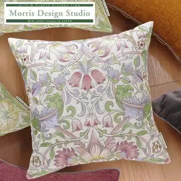 楽天市場】背当クッションカバー MORRIS （ウィリアムモリス） ピンク