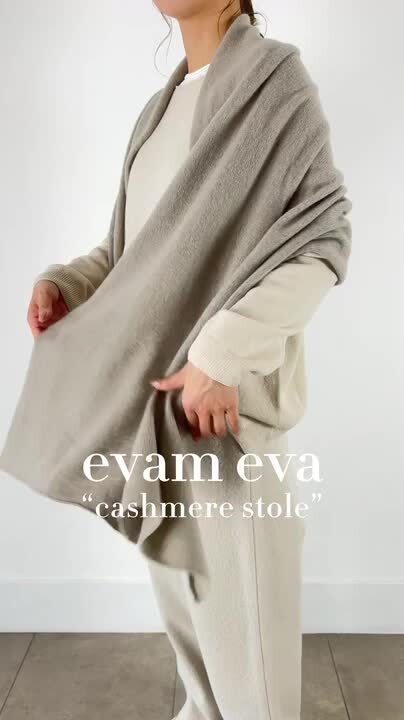 【新品未使用】エヴァムエヴァ カシミア100%ローブ 新品未使用】エヴァムエヴァ カシミア100%ローブ 新品未使用