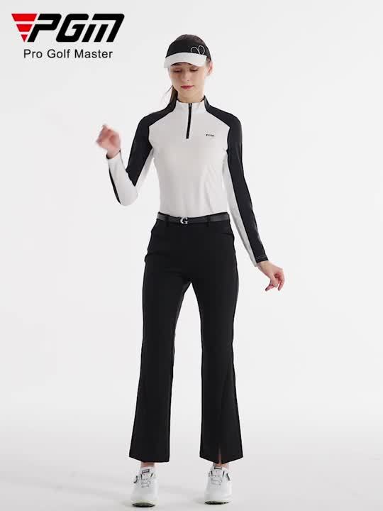 楽天市場】ゴルフ PGM 上品 長袖 トップス ポロシャツ