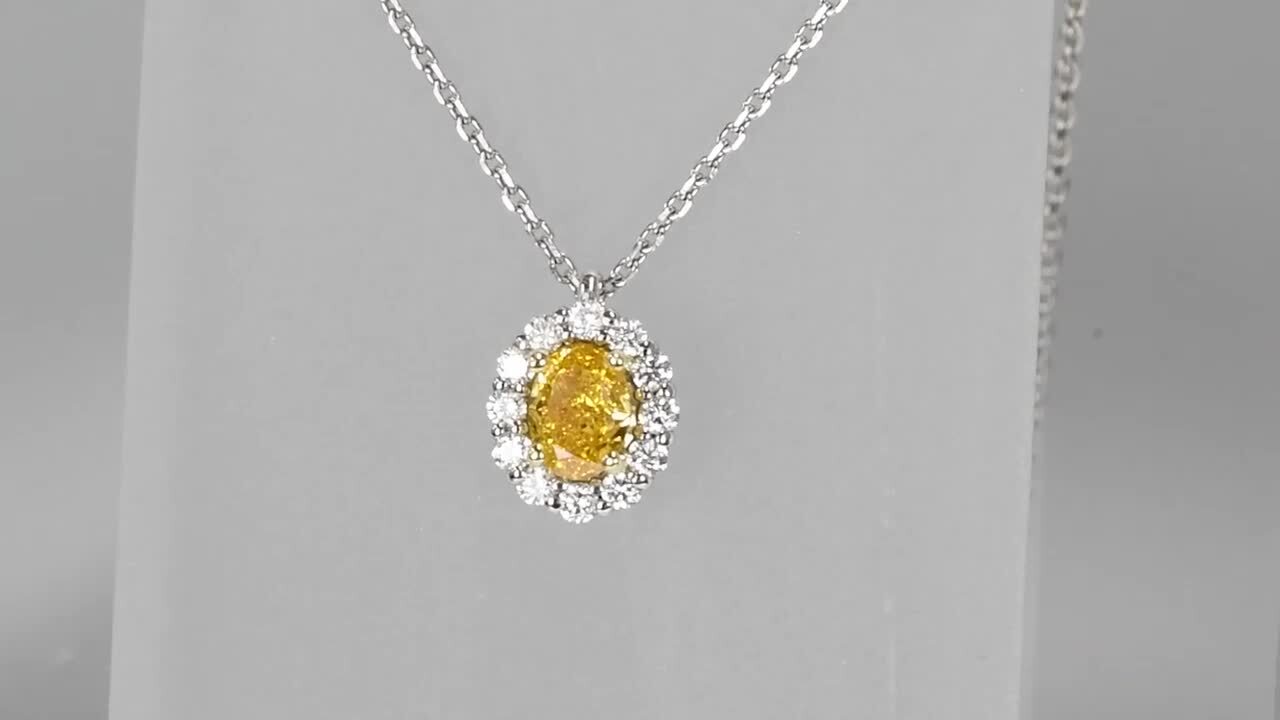 楽天市場】【ファンシービビッドオレンジィイエロー 0.266ct
