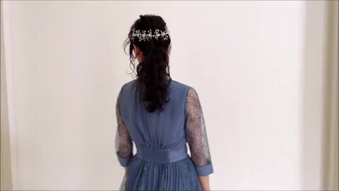 楽天市場】プチハイネック シフォン プリーツ レース切り替え