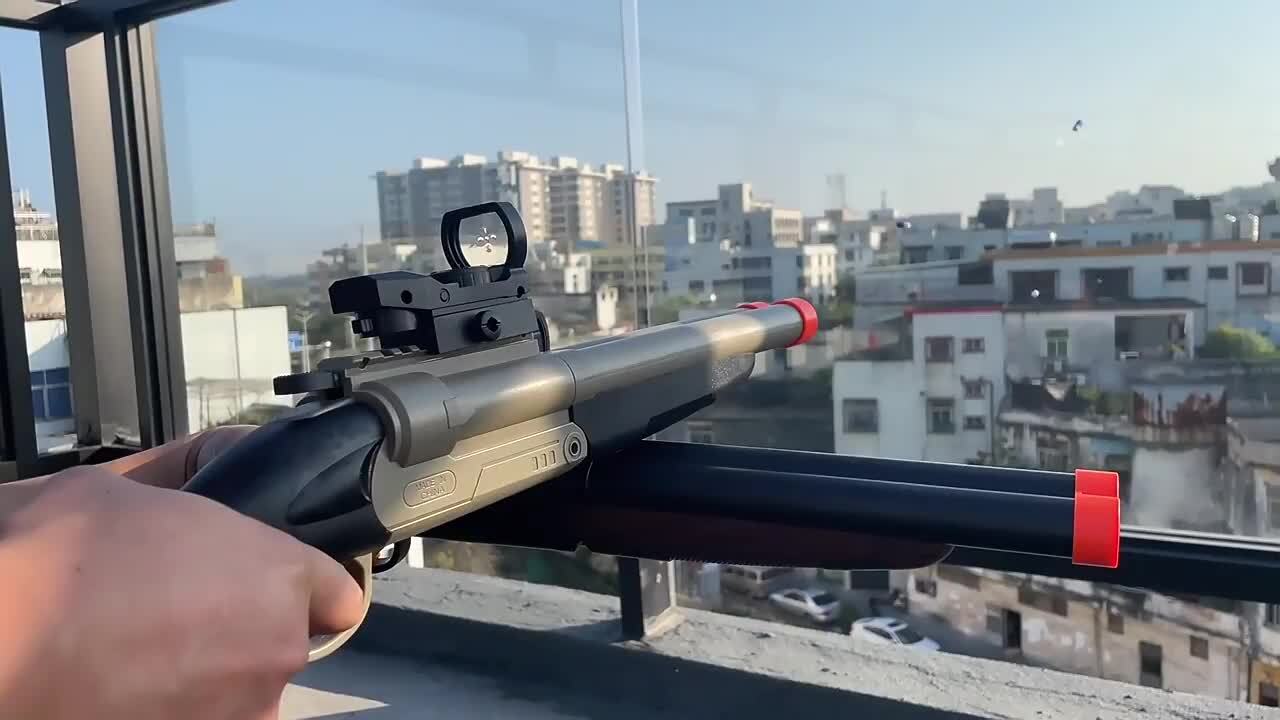 楽天市場】ショットガン風おもちゃ銃 ダブルバレルショットガン
