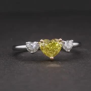 楽天市場】イエローダイヤモンド リング 1.011ct FANCY VIVID YELLOW