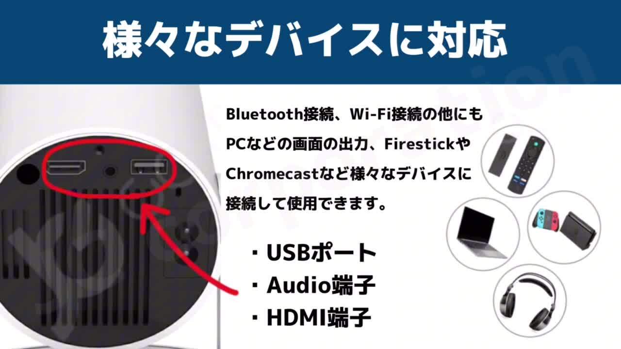 プロジェクター Android11 Bluetooth5.2 210℃回転 白 Amazon | YOWHICK プロジェクター 家庭用【Android TV搭載・APP