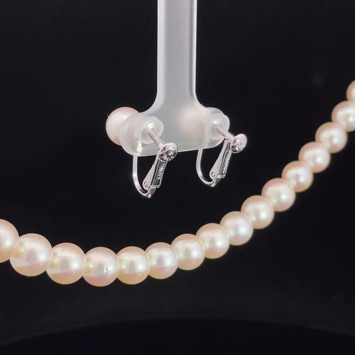 美品　TASAKI 田崎　アコヤ真珠　パール　ネックレス　イヤリングセット 楽天市場】タサキ 田崎真珠 アコヤパール ネックレス イヤリング 2点