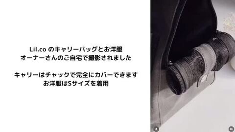 楽天市場】lil.co キャンバスキャリーバッグ ベージュ ブラック