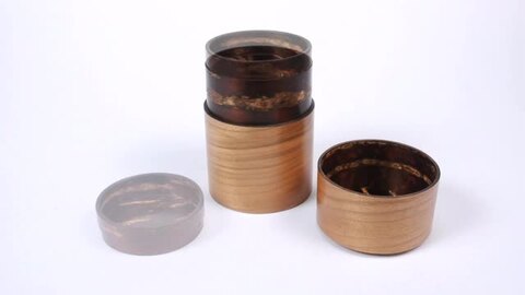 楽天市場】茶筒 樺 細工 [茶筒]「暮らし華やぐ樺細工」[角館