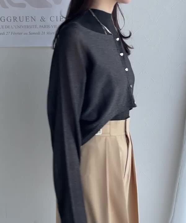 ◤Aya◢極美品✨エムズグレイシー　アンサンブルニット　長袖　ビジュー セントマ出身デザイナーが手掛けるニットアンダーウェアブランド