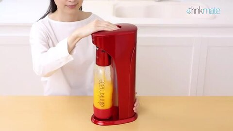 ドリンクメイト専用ボトル Lサイズ レッド 1本 プラスチックボトル