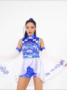 楽天市場】レディース 青 白 ダンス衣装 セットアップ ブルー花