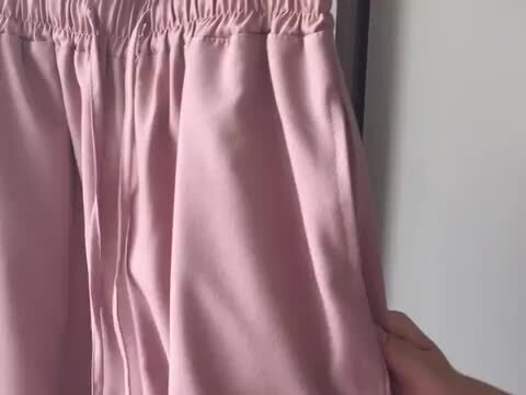 あん吉センソユニコ裾折り返しおしゃれデザインガウチョウパンツ HOOK 薄手裾折り返しデザインカーゴバンツ 韓国ファッション