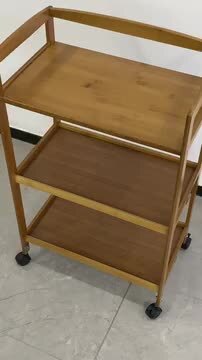 木製ラック　ワゴン キャスター付き 楽天市場】【これは便利！引出し付】 キッチンワゴン キャスター