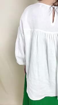 【新作 New】リネン バルーンスリーブ ブラウス 長袖 | パフスリーブ カットソー ナチュラル 大人服 楽天市場】【新作 New】リネン バルーンスリーブ ブラウス 長袖