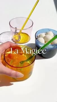 ボウル La Magiee ラ・マジー 520ml ブルー ブラウン イエロー グリーン ピンク 14.7cm 6cm 耐熱ガラス 2トーン  ギフトボックス CDF etendue CDFエタンデュ ビスク おしゃれ雑貨・食器 ビスク