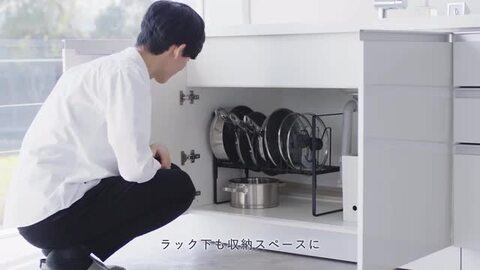 なべなべ　取置き商品 楽天市場】【最短翌日配送】鍋蓋ラック 鍋蓋 ラック 扉 鍋蓋