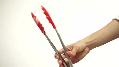 mastrad 片手で開閉 シリコントング ブラック 207141 長さ28cm F17600