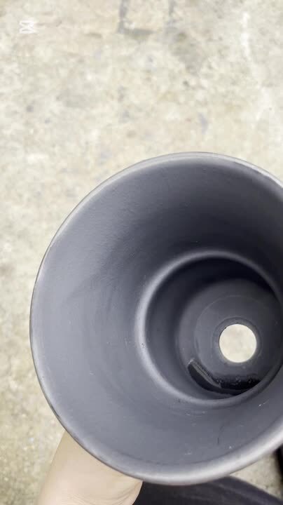 楽天市場】SMOKED POT【 菊鉢 】6号Φ19.5cm×H17cm 陶器 植木鉢