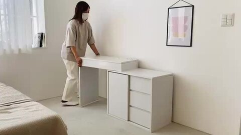 楽天市場】伸縮ドレッサー キャビネットタイプ ドレッサー
