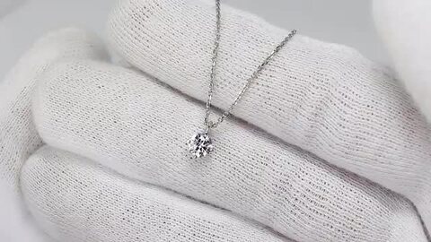 PT 天然ダイヤモンド 0.7ct/L/I-1/GD 6本爪 プラチナ ペンダント