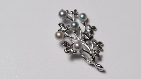 楽天市場】シルバー925 アコヤ本真珠 ナチュラルブルー ブローチ