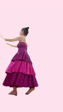 美品 日本製 フラダンス衣装】パープル Paondor パンドール