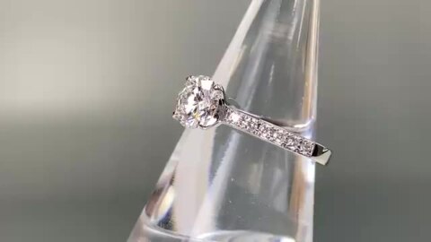 A9753 天然絶品ダイヤモンド１．８２ct 最高級18金無垢男女兼用リング イタリア製