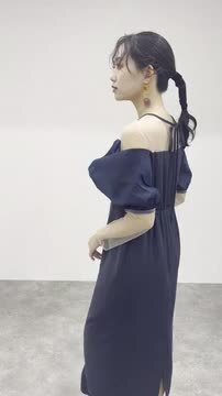 POURVOUS atlo オフショルダーストレートドレス 677231538 オフショルダーストレートドレス｜PourVous