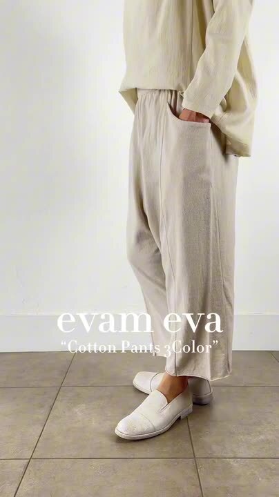 楽天市場】evam eva(エヴァムエヴァ)cotton pants 3colormade in