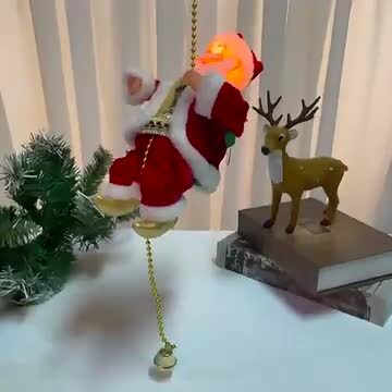 楽天市場】サンタクロース おもちゃ クリスマス飾り 電動 人形