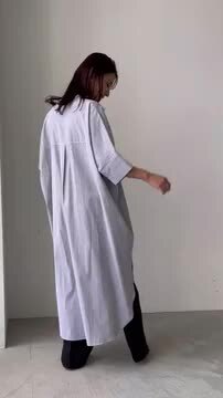 折り襟 前開きシャツ 大きめ オーバーサイズ ライトアウター 長袖 レディース ビッグシルエット 夏 夏服 夏用 春夏 dk051x1x1w9 osharewalker シャツ レディース トップス ライトアウター