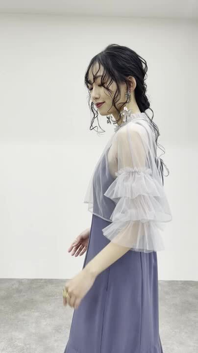 【さらに値下げ】美品◆パーティードレス/体型カバー(二の腕、脚)でやせ見え DRESS+ ドレス パーティードレス ワンピース 体型カバー 結婚式