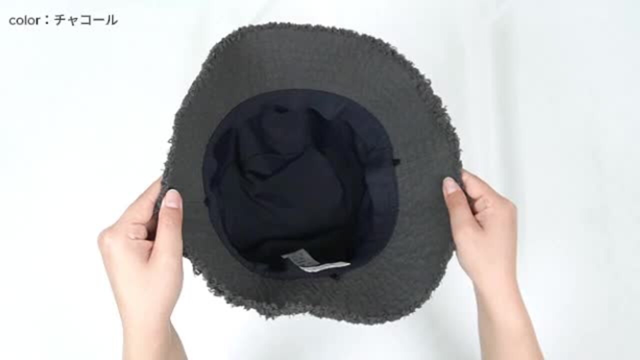 ブラック バケットハット フリンジ仕上げ Champion】フリンジバケットハット（ハット）｜Champion