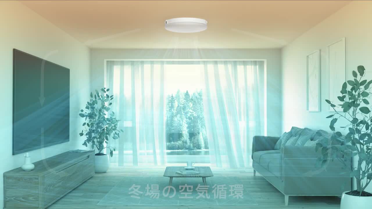 楽天市場】UZUKAZE 3 うずかぜ3 14畳 LED シーリングファン FCE