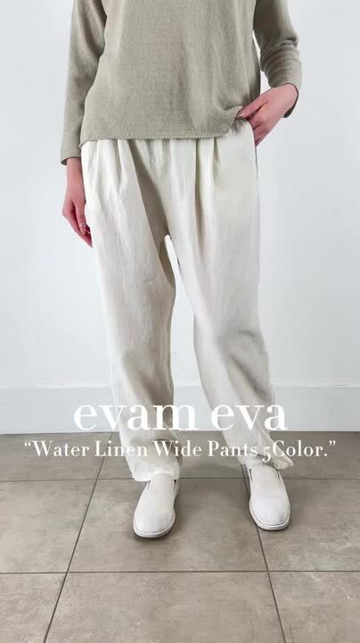 楽天市場】【動画あり】 evam eva(エヴァムエヴァ)water linen