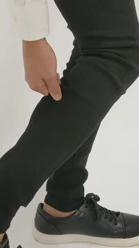 FUGA ブラック チノパン ブラック 【EL.FO URBAN WORKS】接触冷感ストレッチノータック