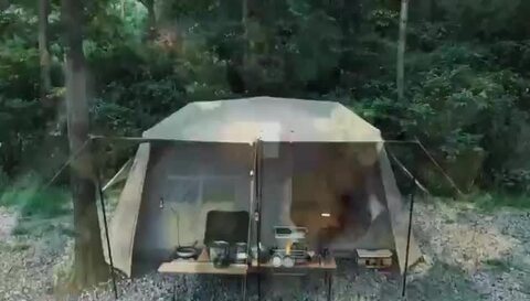 Shelta Pod×TENPLAY」ワンタッチテント ロッジ型テント 大型6人用