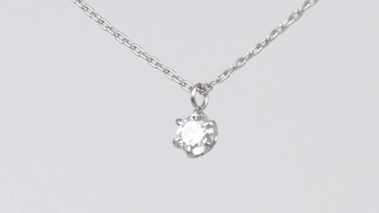 楽天市場】ダイヤモンド ネックレス 一粒 0.10ct ダイヤネックレス
