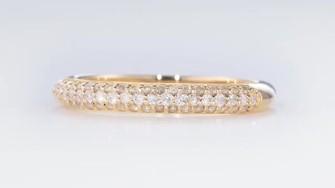 『専用です』マイクロパヴェ☆天然ダイヤモンド リング 計0.48ct K18WG 専用です』マイクロパヴェ☆天然ダイヤモンド リング 計0.48ct