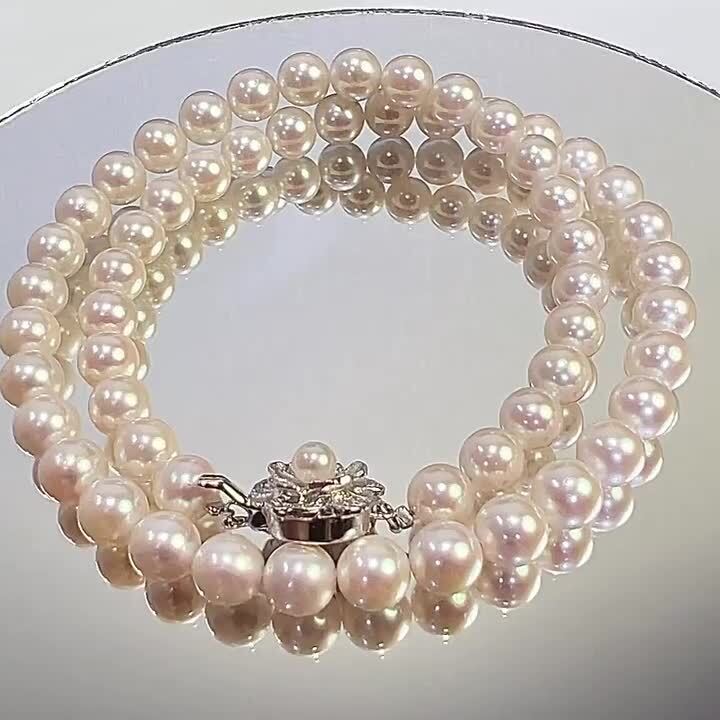SV AKOYA アコヤ パール ネックレス ホワイト 天然 本真珠 未使用品 楽天市場】【中古】SV AKOYA アコヤ パール ネックレス ホワイト