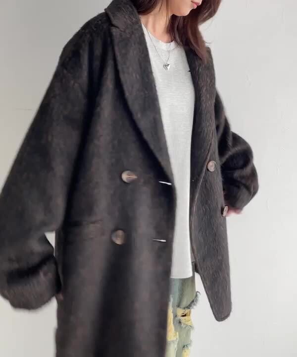 シャギージャケットコート – poláura OFFICIAL ONLINE STORE