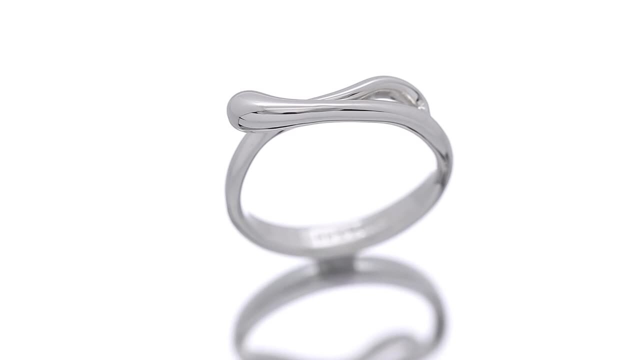 ティファニー Tiffany ティアドロップリング　13号 エルサペレッティ美品 TIFFANY＆Co. ティファニー エルサ ペレッティ ティアドロップ