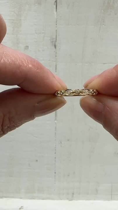 K18YG/Pt900 ダイヤモンド リング 0.28ct — セルビーオンライン