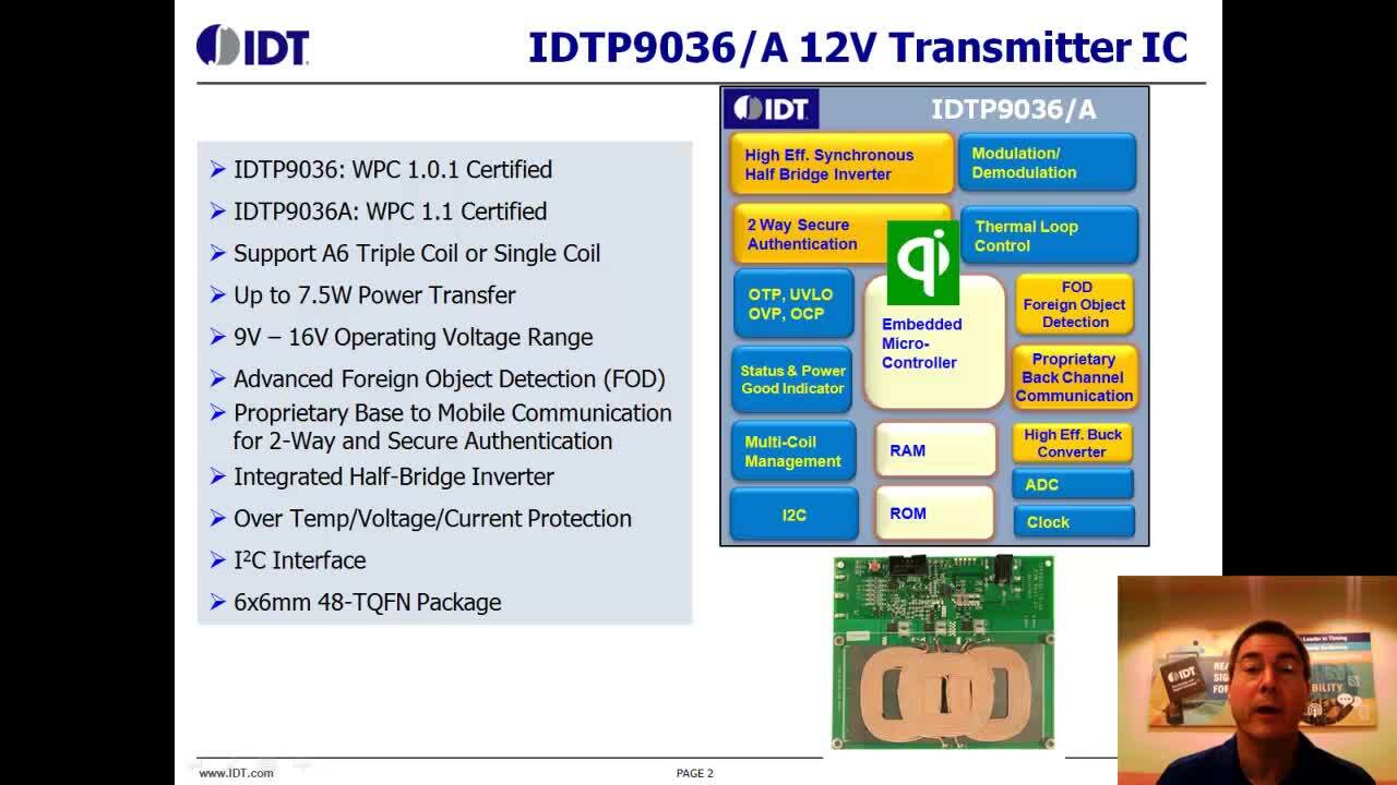 Wireless Charging - Wireless Power Transmitter Solutions by IDT