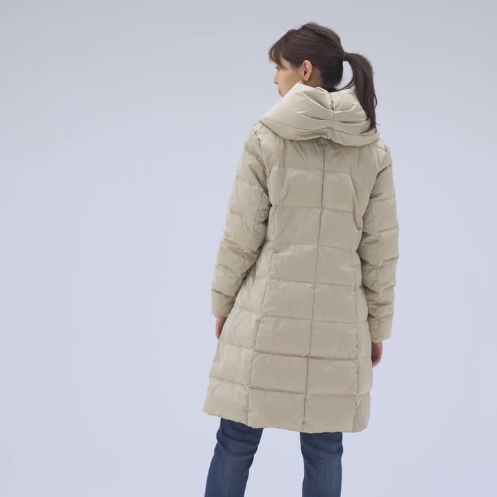 Spoom スプーム ビッグカラー ダウンコート 通販 ディノス