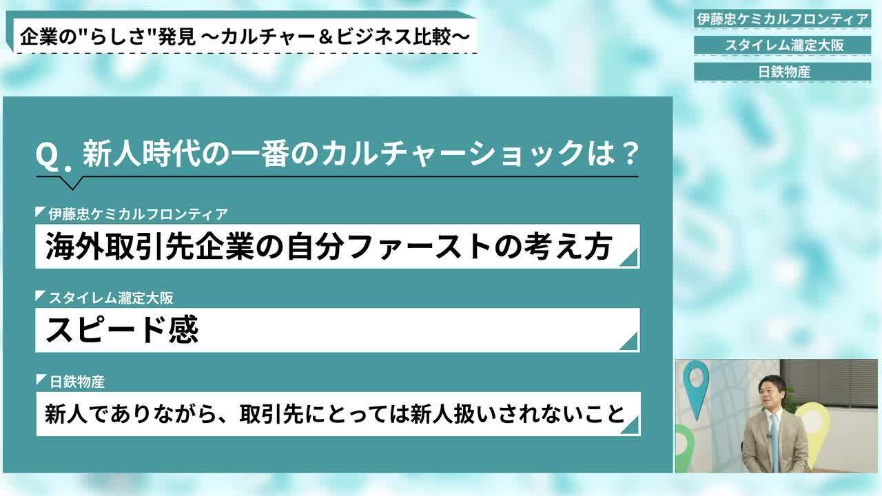 伊藤忠ケミカルフロンティア、スタイレム瀧定大阪、日鉄物産 |「動画版業界地図」商社業界編のサムネイル