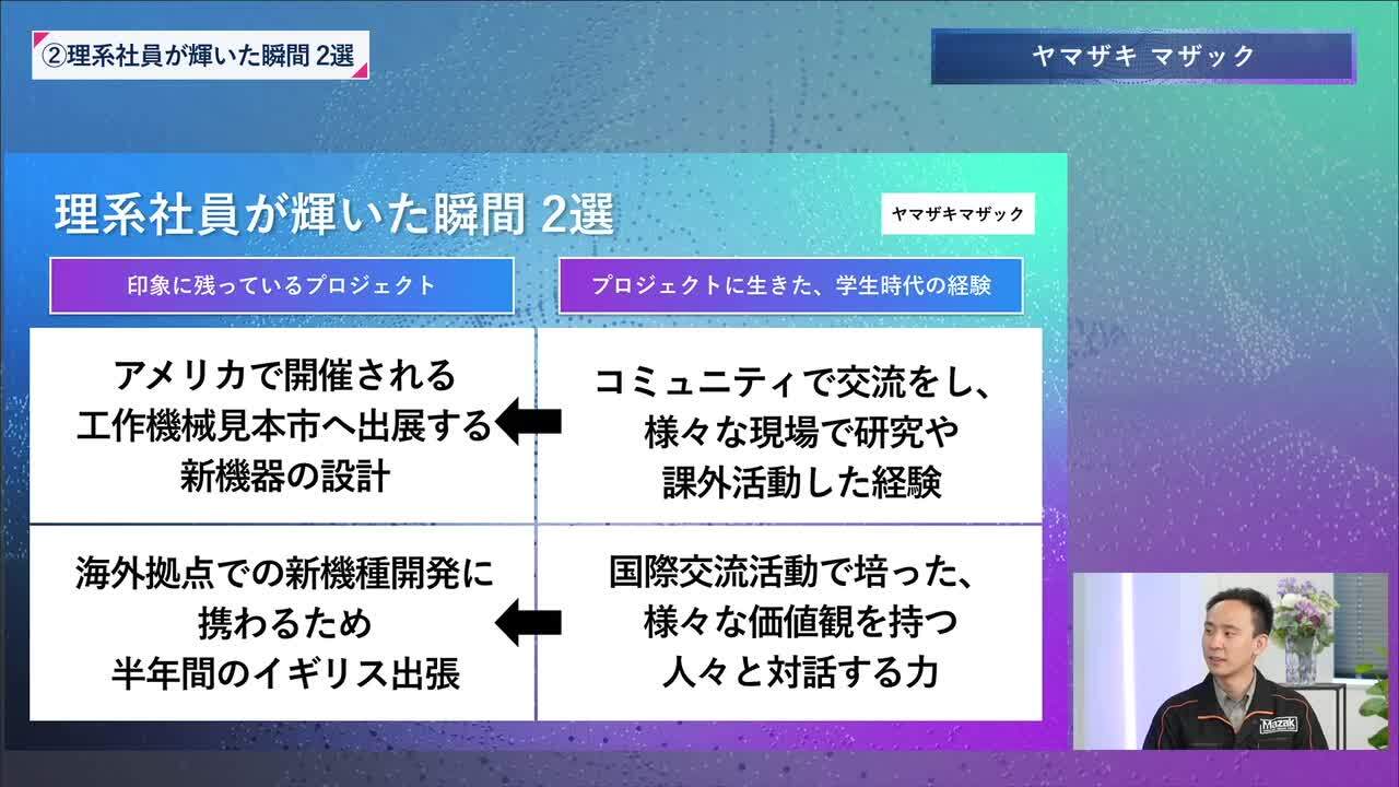 ヤマザキマザック | 理系編ワンキャリオンライン合説（2024年6月配信）のサムネイル