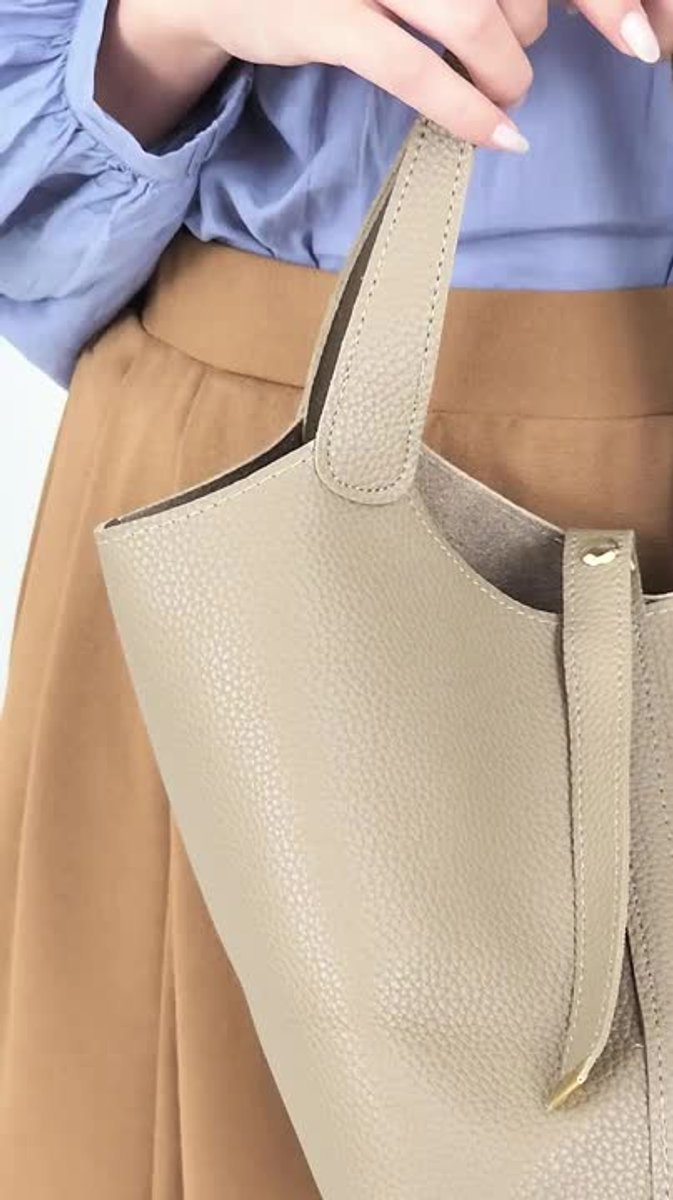Qoo10 hieta Tyla / Grey トートバッグ [
