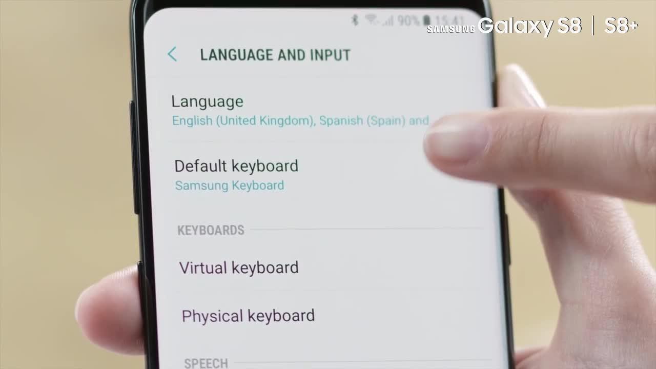 have tillid Hensigt udvikling af Galaxy S8/S8+: How to change the language and input options of the device?  | Samsung Levant