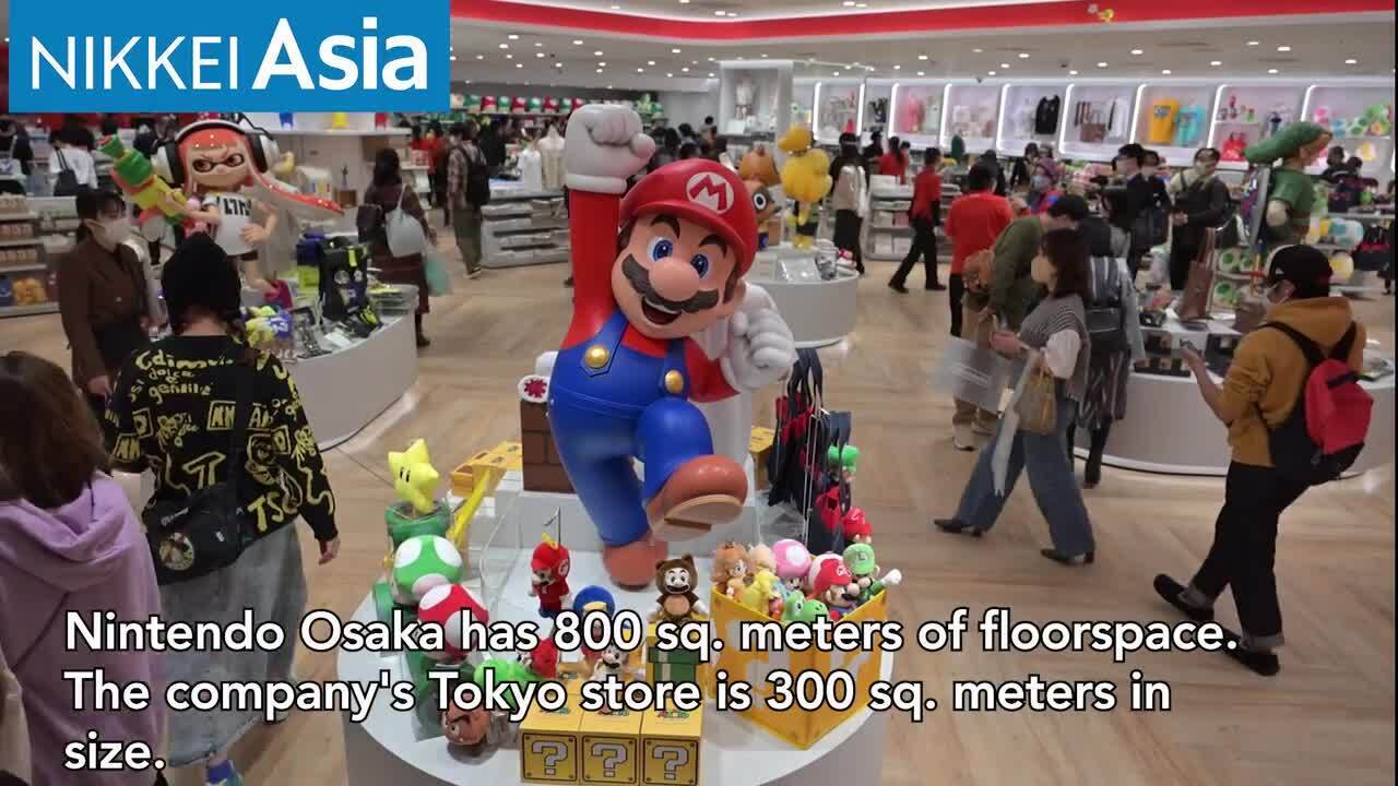 Nintendo opens Osaka store as Mario drives merchandise sales - Nikkei Asia